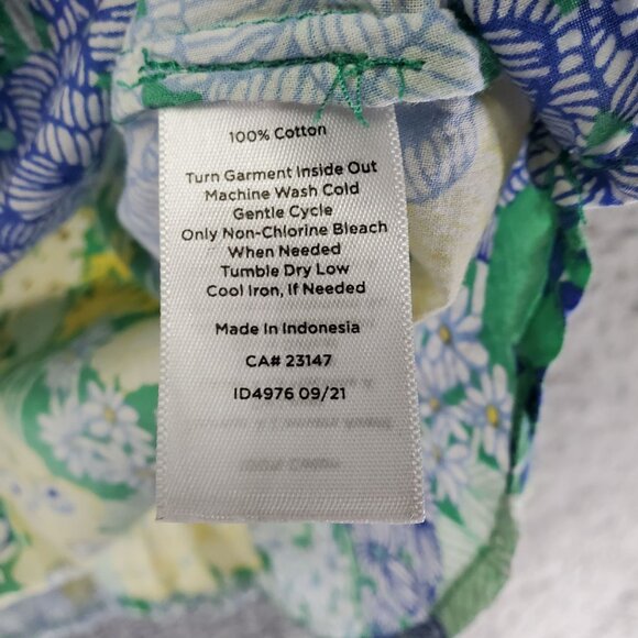 Talbots Top Womens 2X Multicolor Floral Print Long Sleeve Lightweight Blouse - Picture 3 of 8